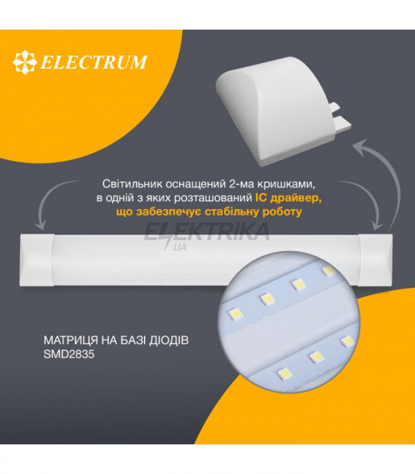 Світильник світлодіодний із розсіювачем ELECTRUM Led Sonata 36W 6500К IP20 B-LO-0909