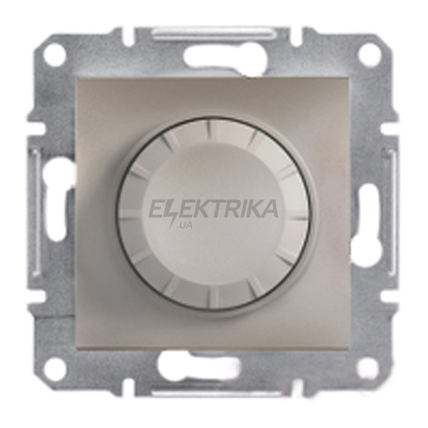 Диммер поворотний Schneider Electric Asfora з підсвічуванням бронза (EPH6500169)