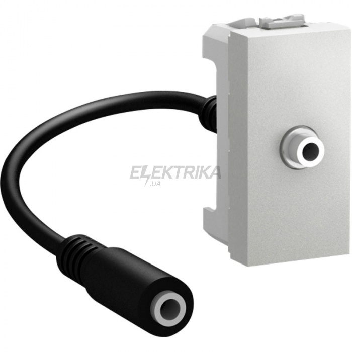 Розетка Mini-jack 3.8 Schneider Electric Unica алюміній (MGU3.433.30)