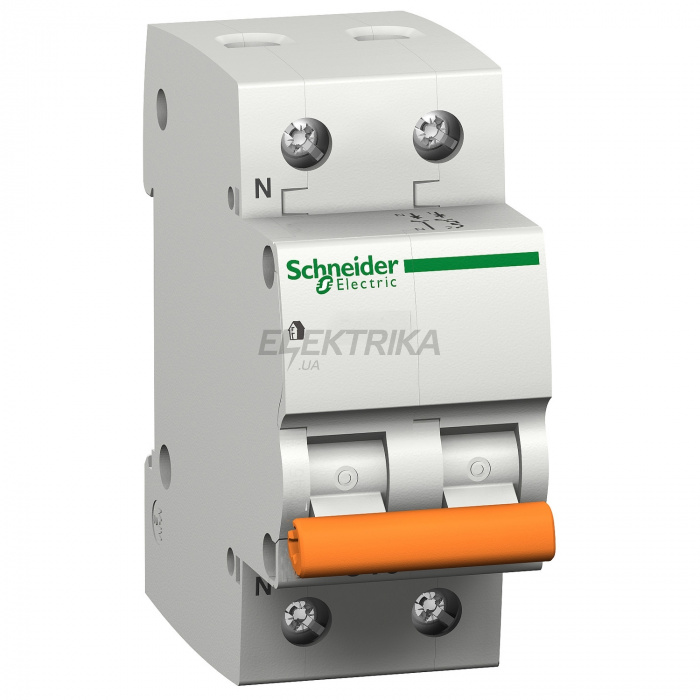 Автоматичний вимикач Schneider Electric ВА63 1П+Н 10A C 4,5 кА, Болгарія/Італія 11212