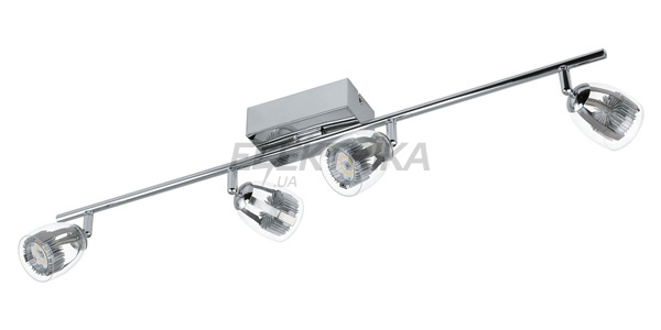 Спот "Pecero" 4х6Вт LED, хром/прозорий, 93744