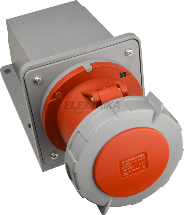 Розетка стаціонарна серії  UСombi 4P 125A   IP 67 (A0080010151)