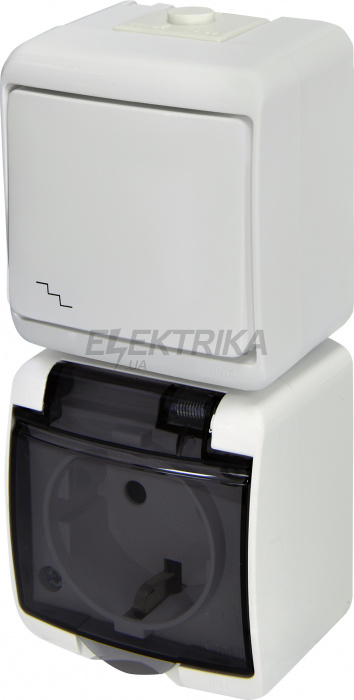 Вимикач із розеткою ETI VRHP-3sd 004668030