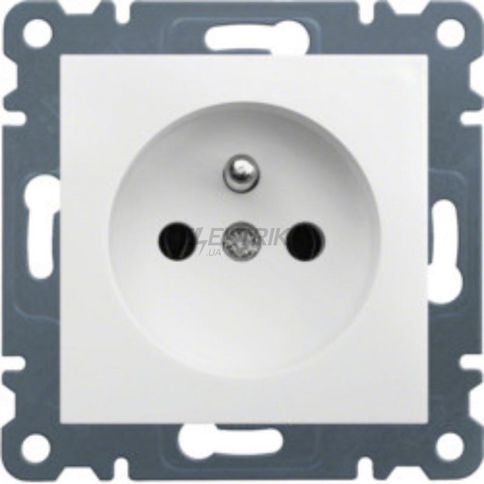 Розетка із з/к Lumina2 Hager біла 16А/230В (WL1050)