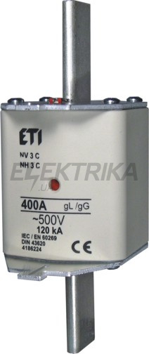 Плавка вставка запобіжник ETI NH3C gG 280A/690V 004186320