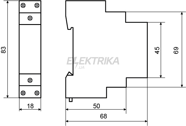 Контактор модульний АСКО-УКРЕМ MK-N 1P 16A 1NO (A0040030020)