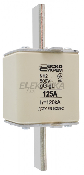 Запобіжник ножовий плавкий АСКО-УКРЕМ NH2 125A gG (A0050010033)