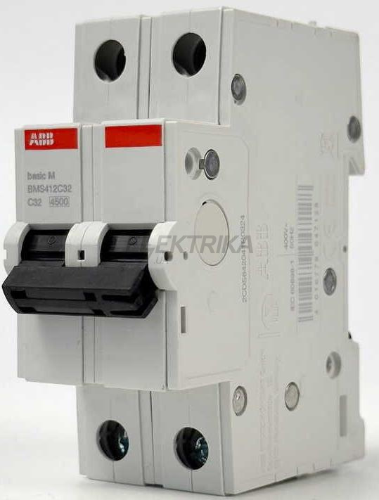 Автоматичний вимикач ABB basic M 2P C32 (2CDS642041R0324)