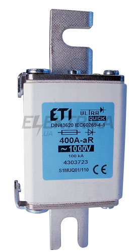 Плавка вставка запобіжник ETI S2MUQ01/110/500A/1000V 004304726