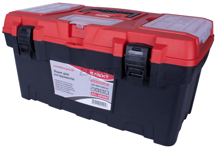 Ящик для інструментів, e.toolbox.pro.10, 19" 490x260x246мм (t011010)