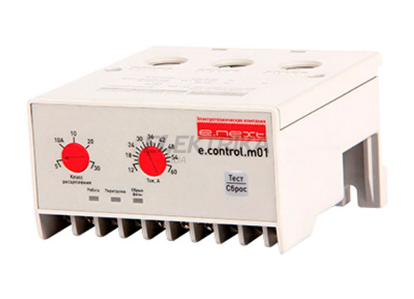 Реле захисту двигуна e.control.m01, 12-60А