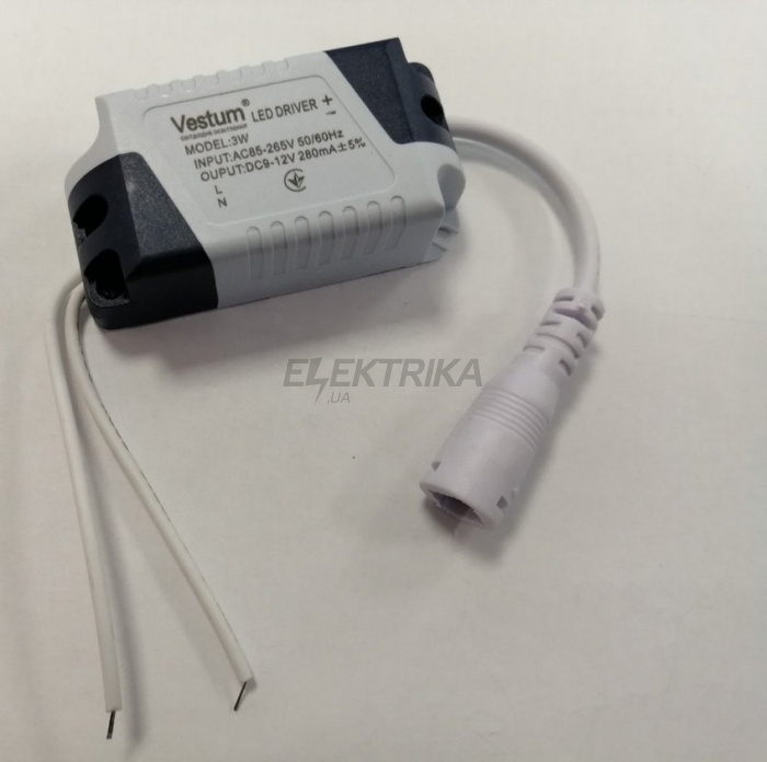Драйвер для міні панелі LED Vestum 3W 175-265V (1-VS-5701)