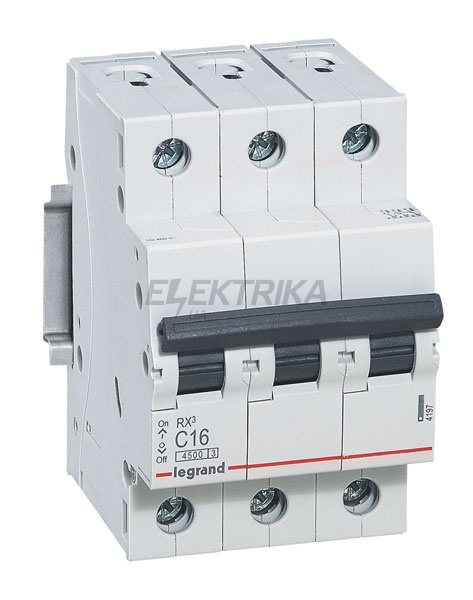 Автоматичний вимикач RX³, 4,5кА 40А 3п C