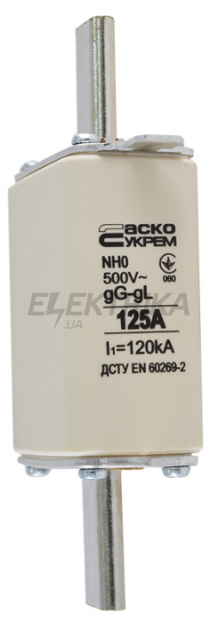 Запобіжник ножовий плавкий АСКО-УКРЕМ NH0 125A gG (A0050010025)