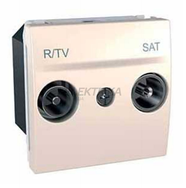 Розетка R-TV/SAT кінцева, слонова кістка