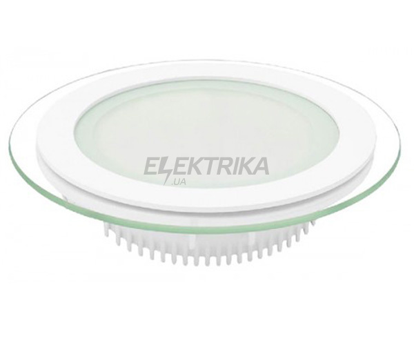 LED світильник круглий, скло, Downlight, 6Вт, 3000K
