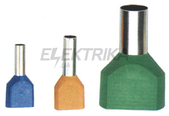 Ізольований наконечник e.terminal.stand.te.2.16.ivory (TE16-14 ivory) 2x16 мм², бежевий