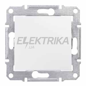 Вимикач 1-кнопковий кнопковий Schneider Electric Sedna білий (SDN0700121)