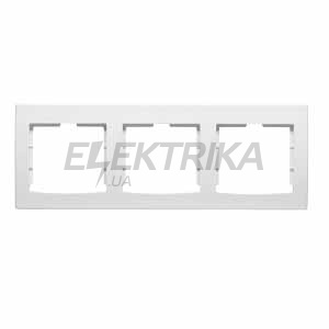 Рамка 3-місна Anya, горизонтальна, біла, Schneider Electric