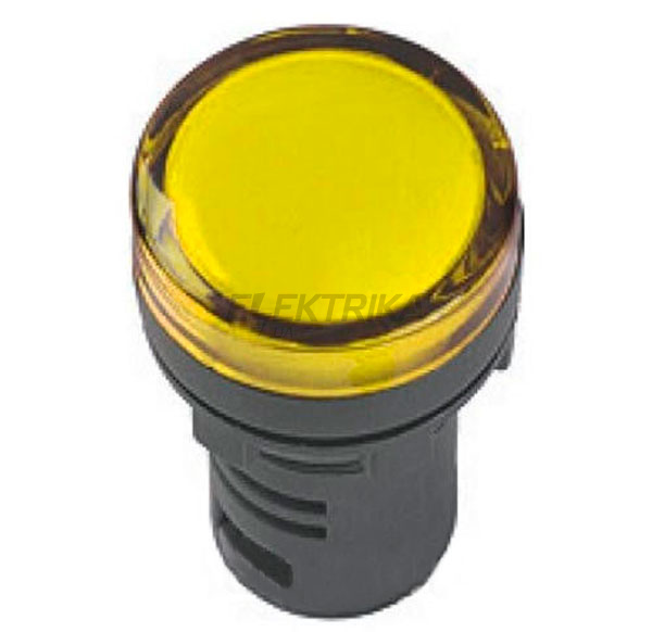 Світлосигнальний індикатор AD22, (LED) матриця, d22mm, жовтий, 110В АС/DC