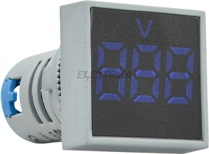 Вольтметр цифровий АСКО-УКРЕМ ED16-22 FVD 30-500В АС синій (A0190010036)