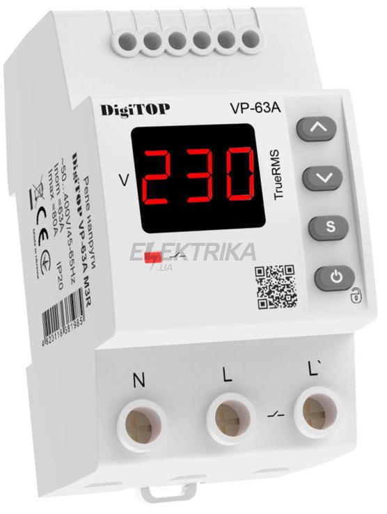 Реле напруги – VP-63A M3R DigiTOP (VP63AM3R)