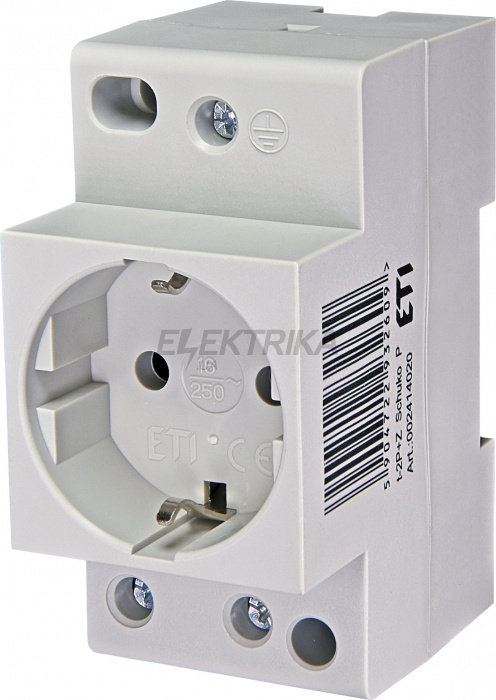 Розетка ETI t-2P+Z Schuko P 002414020