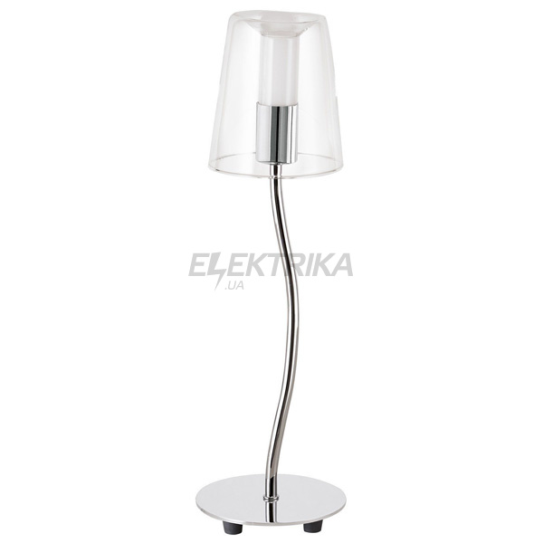 Настільна лампа "Noventa" 1х3,3Вт LED, хром/прозорий, 94753