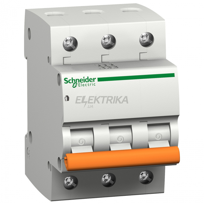 Автоматичний вимикач Schneider Electric ВА63 3П 32A C 4,5 кА, Болгарія/Італія 11226