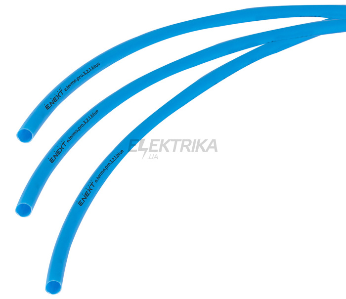 Термоусаджувальна трубка з клейовим шаром e.termo.pro.3,2.1.blue, 3,2/1, 1м, синя (p092004)