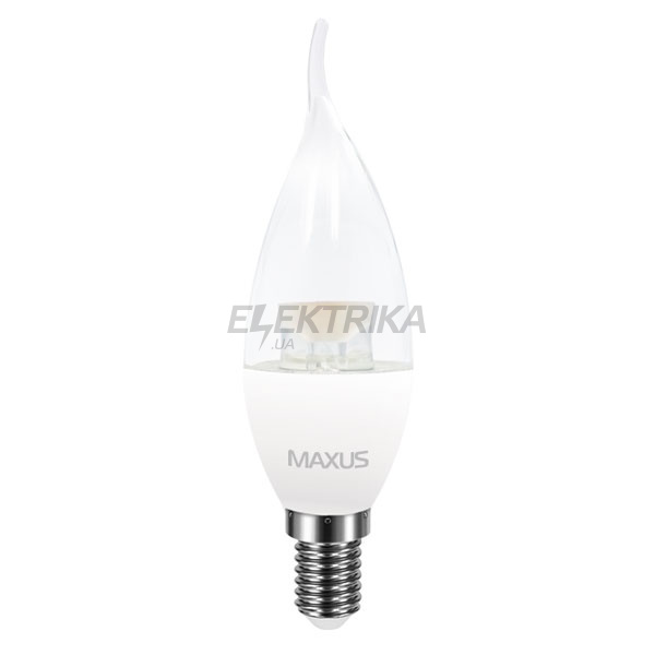 Світлодіодна лампа C37 CL-T 4W яскраве світло E14 (1-LED-5316)
