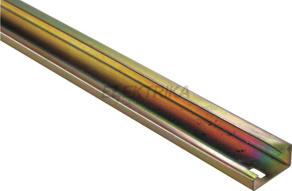 DIN-рейка e.din.stand.rail.302, G-подібна, неперфорована, 1м, 15мм х 1,5мм