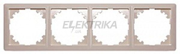 Рамка e.lux.10084L.4.fr.ivory 4-місна, "слонова кістка"