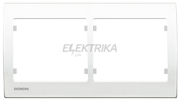 Рамка 2 пост Siemens Iris білий (S18002 W)
