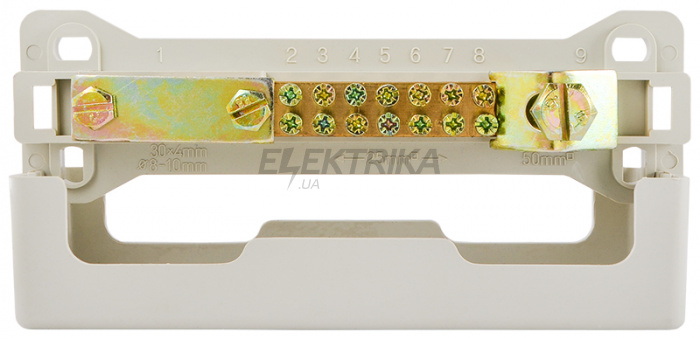 Шина нульова з кришкою АСКО-УКРЕМ BC-10 (A0150120073)