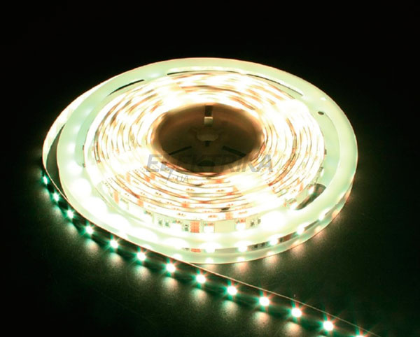 Стрічка світлодіодна LS606/ SANAN LED-RL 30SMD(5050)/m 7,2W/m 12V 5m-10-0.22mm білий теплий