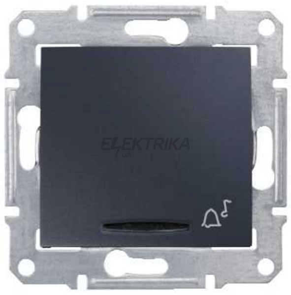 Кнопка "дзвінок" із підсвічуванням Schneider Electric Sedna графіт (SDN1600470)