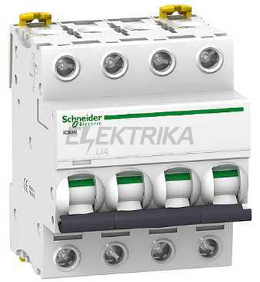 Автоматичний вимикач Acti 9 iC60N 4P 2A (D)