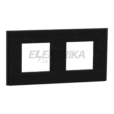 Рамка 2-постова Unica Deco Material, чорний папір(NU600474)