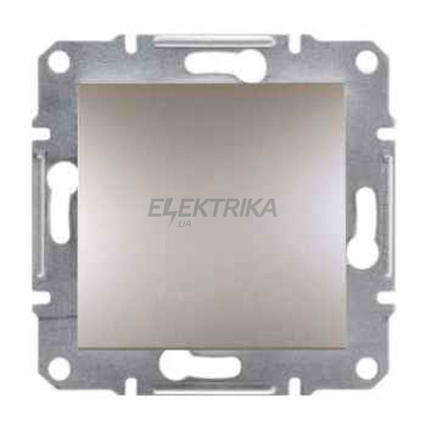 Вимикач кнопковий Schneider Electric Asfora самозатискач бронза (EPH0700169)