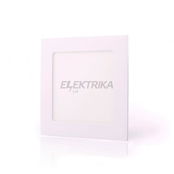 Світильник LED-S-150-9, 9Вт, 4200К, квадрат, що вбудовується 150x150мм