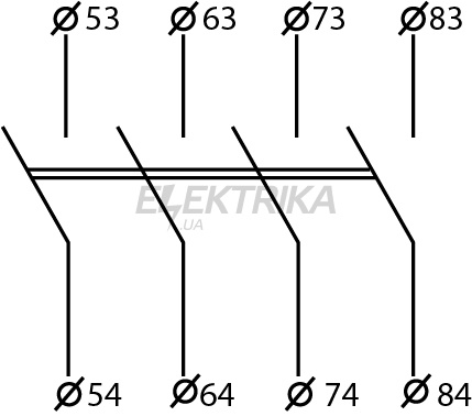 Додаткові контакти для ПМ-0 АСКО-УКРЕМ ДК(ПМ0)-40 (A0040050057)