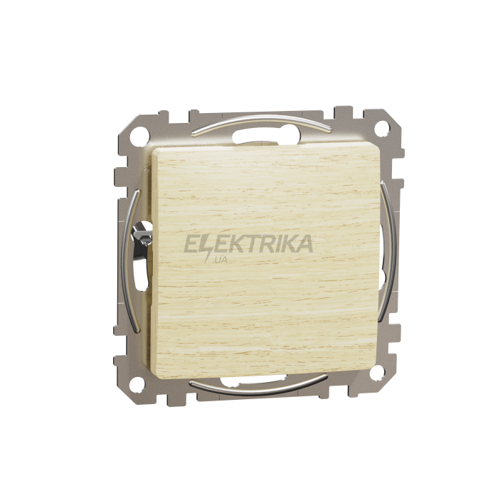 Однопостова заглушка, Sedna Design & Elements, Береза-ефект дерева, SDD180904, Schneider Electric