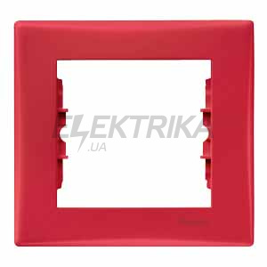 Рамка 1-постова Schneider Electric Sedna червона (SDN5800141)