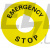Табличка маркувальна EMERGENCY STOP кругла АСКО-УКРЕМ жовтий (A0140010073)