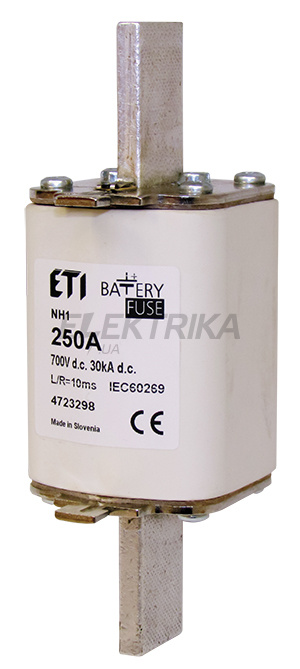 Плавка вставка запобіжник ETI M3/K bat 350A/700V DC 004725306