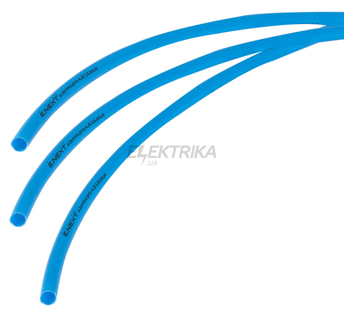 Термоусаджувальна трубка з клейовим шаром e.termo.pro.4,8.1,6.blue, 4,8/1,6, 1м, синя (p092010)