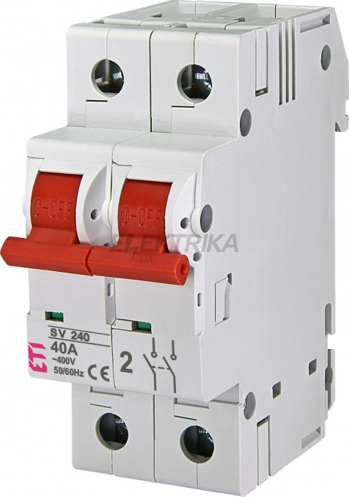 Вбудований вимикач ETI SV 240 2p 40A 002423223