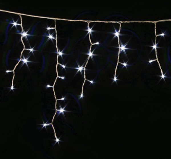 Гірлянда зовнішня Icicle 90LED 2x0.5 білий/білий IP44
