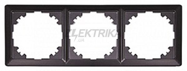 Рамка e.lux.10064L.3.fr.anthracite 3-місна, "антрацит"